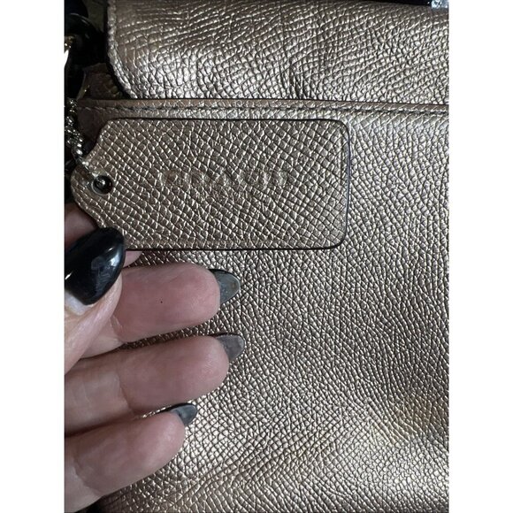 Coach Crosstown Chain Shoulder Bag Leather Pink Women Crossbody Purse Bag - Picture 6 of 15